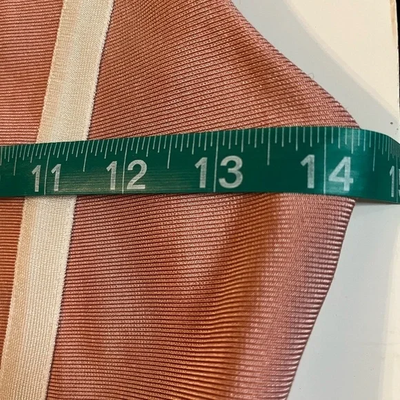 Missguided Plunge Bodycon Midi Sz 4 Dress Pink & White - Picture 3 of 5